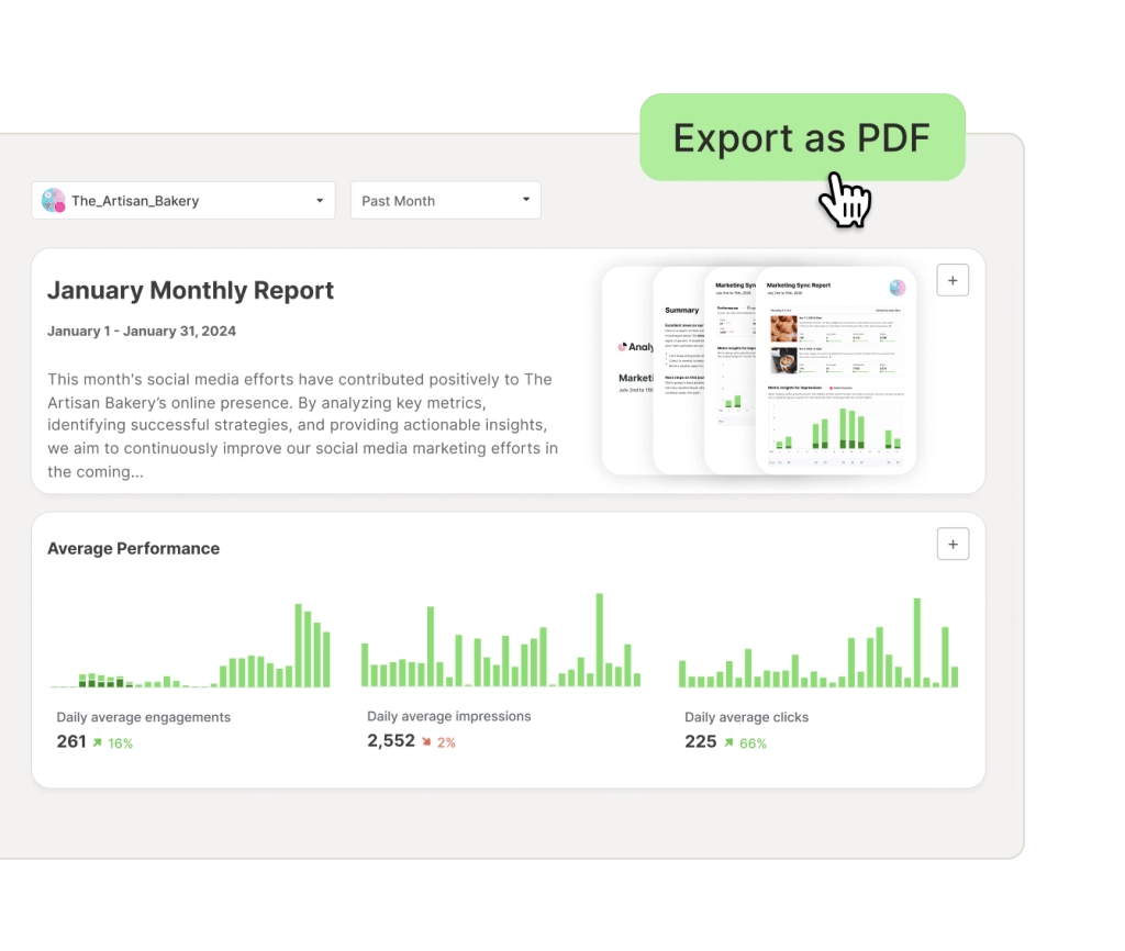 Generador de informes personalizados en Toddy Analyze