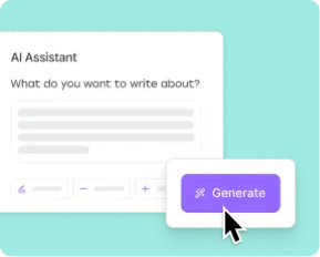 AI Assistant ayudando a escribir una publicación