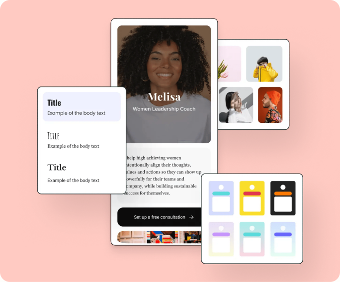 Editor de Toddy Start Page con texto, estilos y temas de color